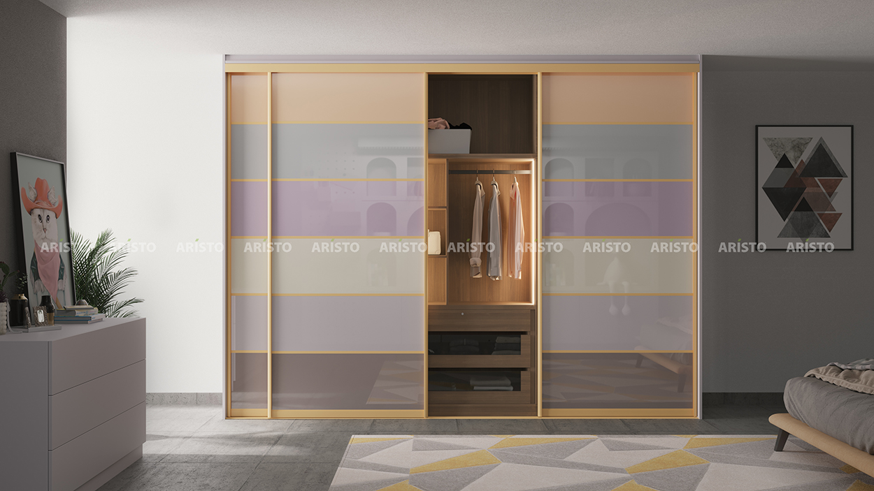 LAT 03 - FLORAL PEACH,ARTIC BLUE,INDIGO,WHITE CANVAS,AQUA GREY & SLATE POLISH - C TYPE GOLD