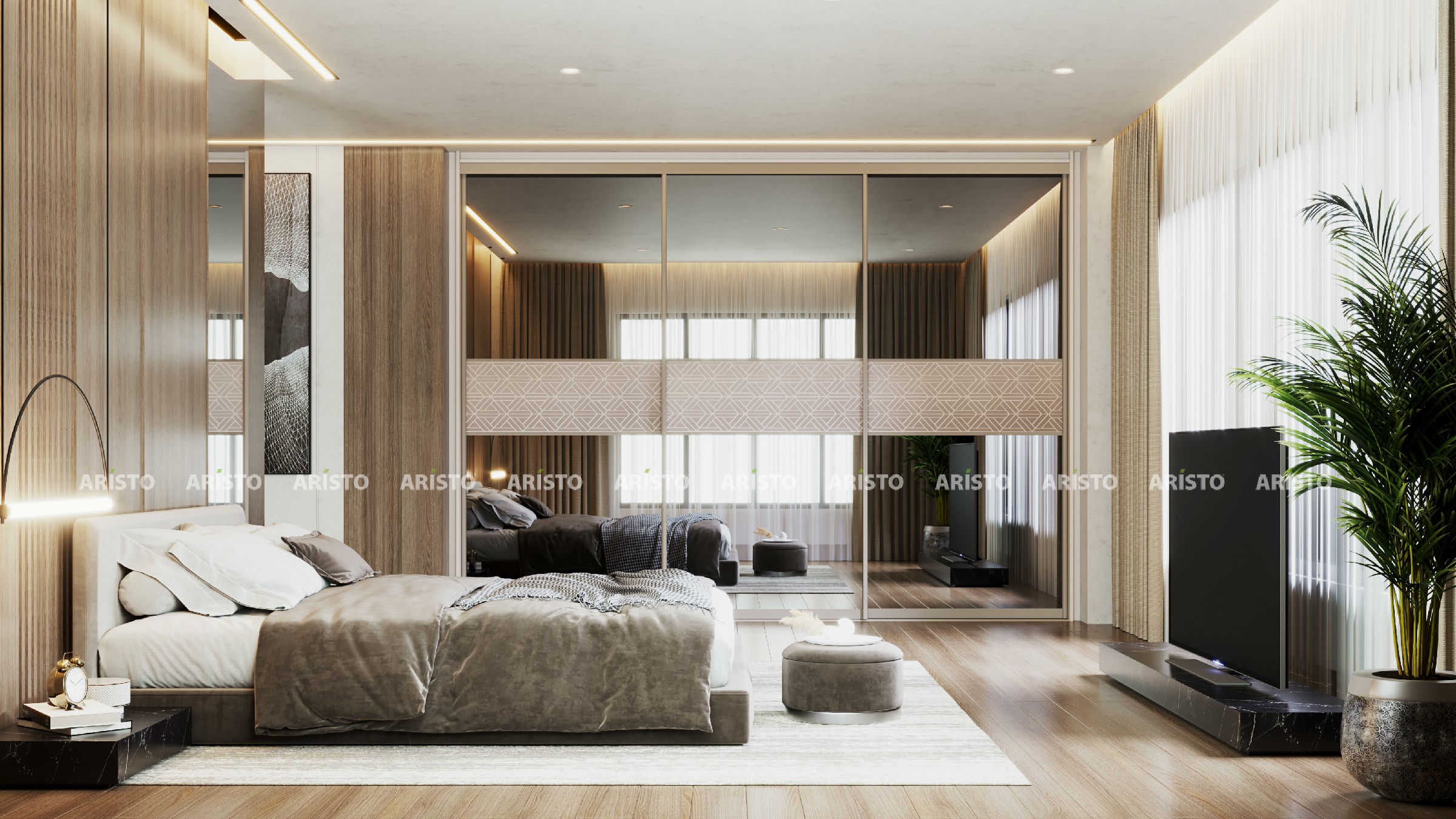 HGH 03 - SHUTTER FINISH - PLAIN MIRROR & WALLPAPER~1