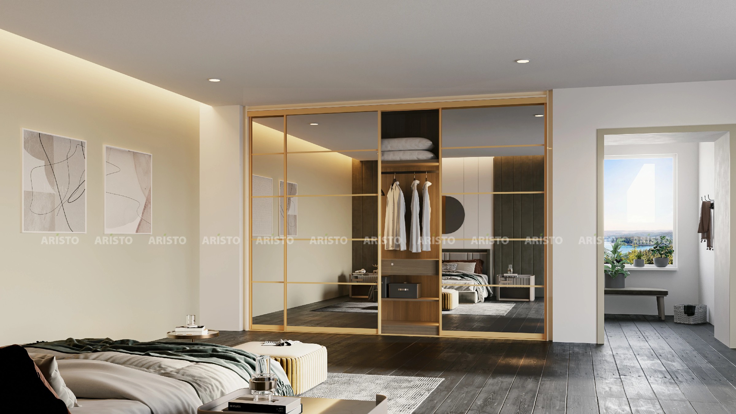 RFL 02 - PLAIN MIRROR - C TYPE GOLD